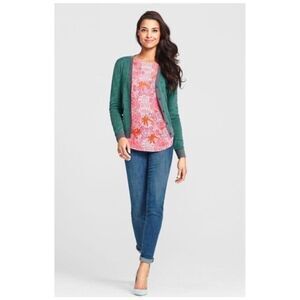 CAbi S Jubilee paisley lined sheer sleeveless blouse